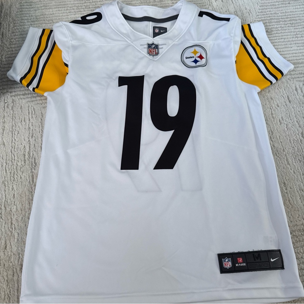 NFL White Jersey with Black and Red Accents